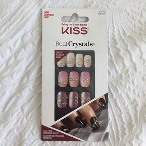 4 FOR $10 Kiss Nails Real Crystals Nail Art